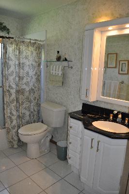516 Spruce Road Bolingbrook, IL 60440 - Photo 9 of 16 a bathroom with a granite countertop toilet sink and mirror
