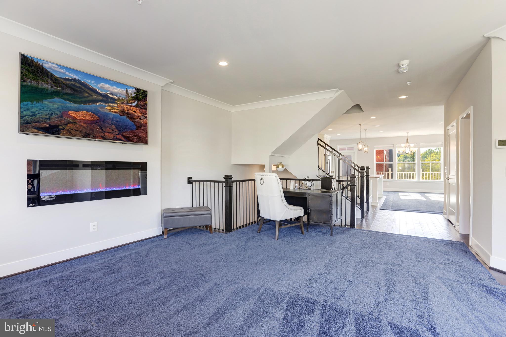 1973 Roland Clarke Place Reston, VA 20191 - Photo 7 of 38 Living Room - Ribbon Gas Fireplace
