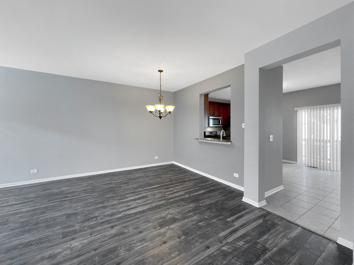 3414 Cameron Drive Elgin, IL 60124 - Photo 6 of 24 an empty room with wooden floor and mirror