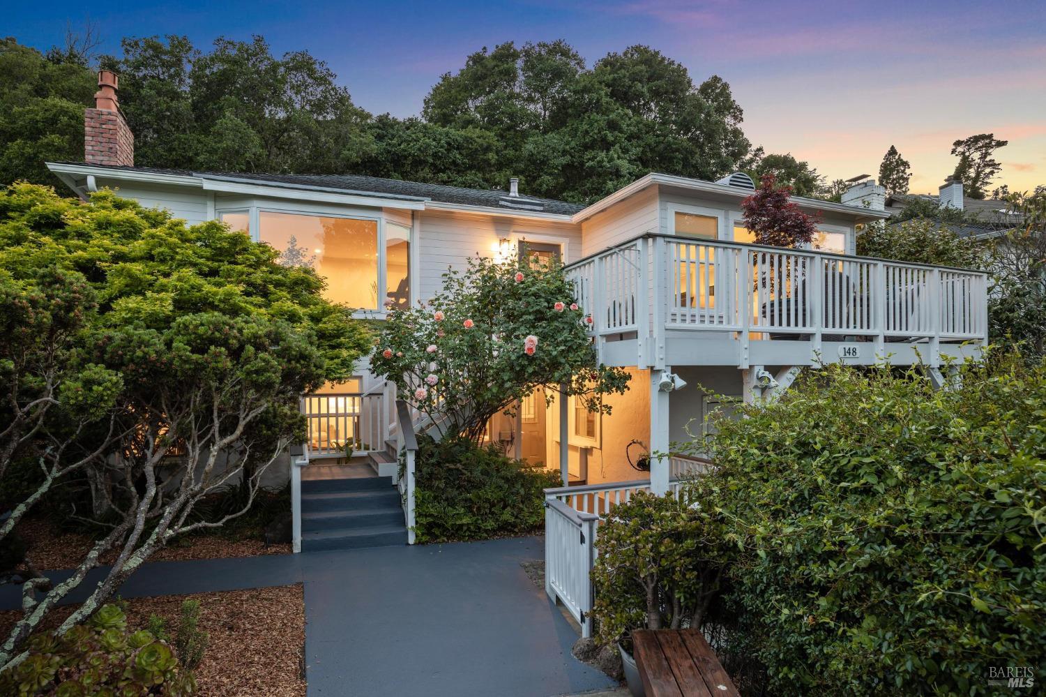 a view of a house with a yard and a pool
