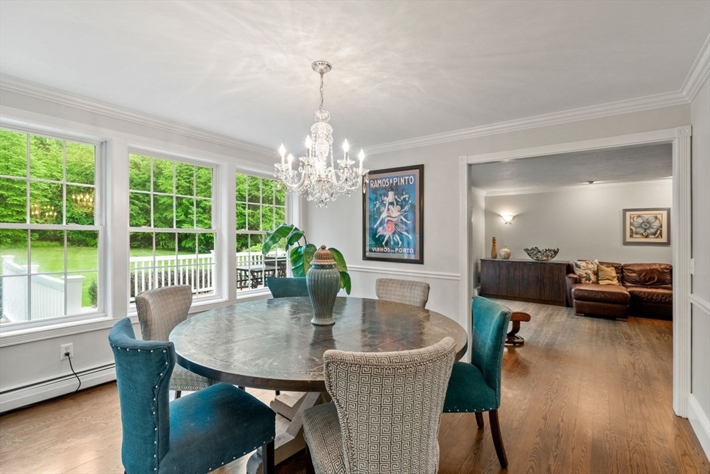 176 Spring Street Hopkinton, MA 01748 - Photo 16 of 42 a view of a dining room with furniture window and wooden floor