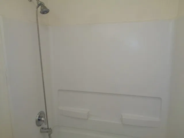 a close up view of shower