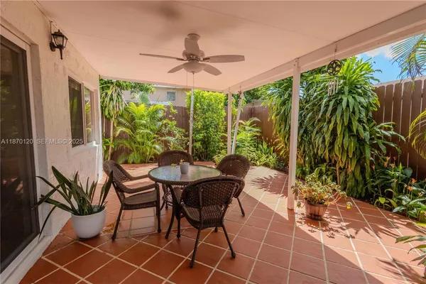 a outdoor space with a patio