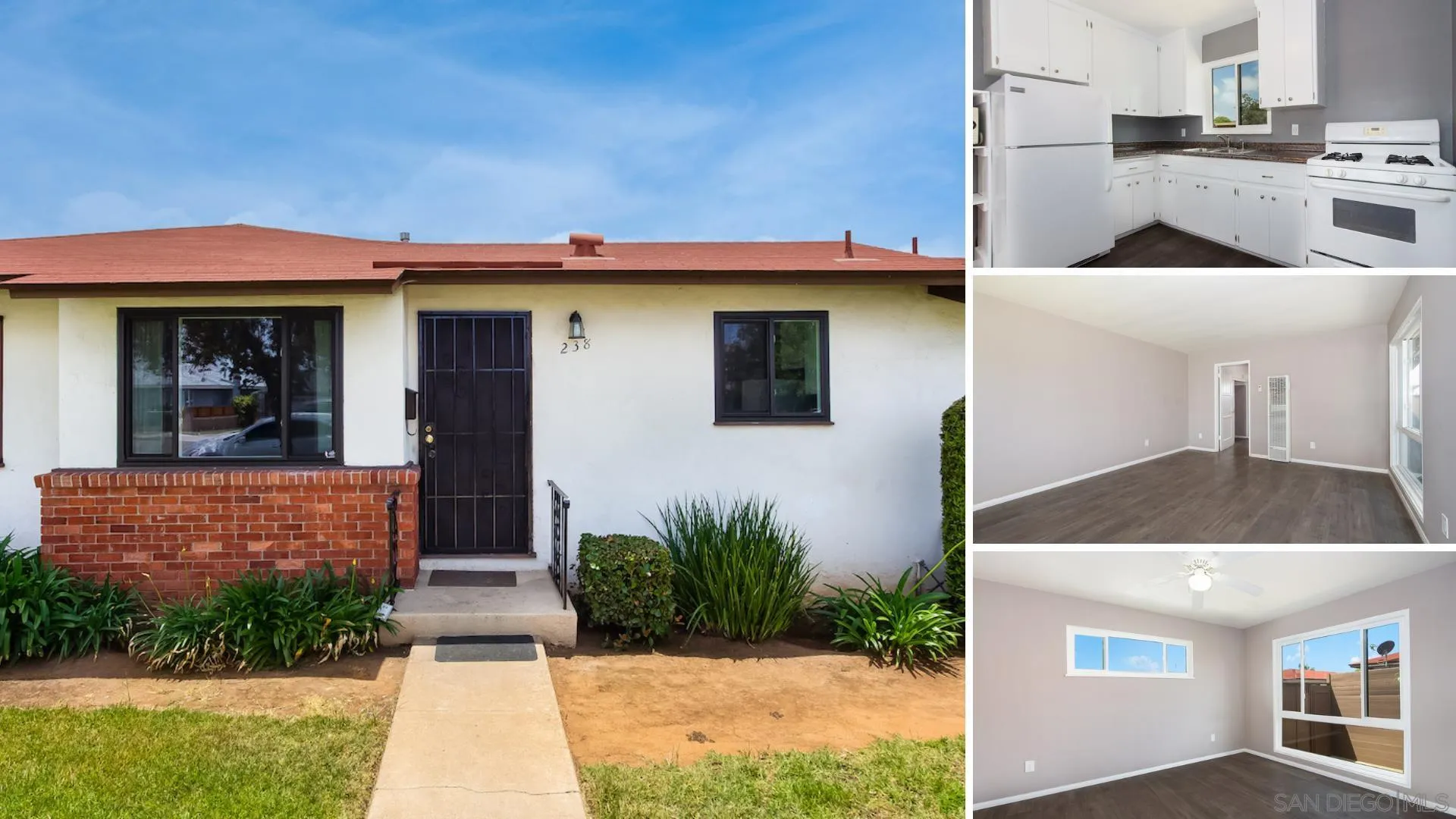 a front view of a house with garage