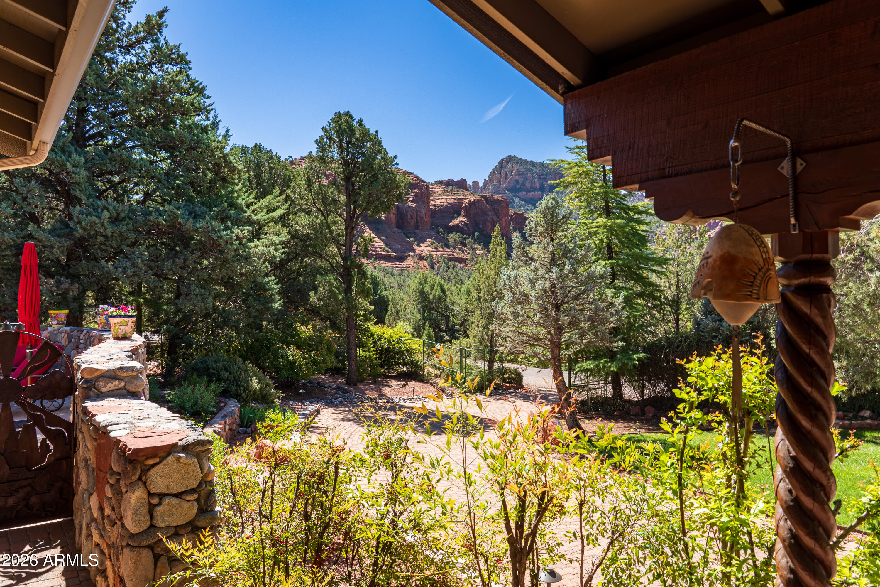 190 Morgan Road Sedona, AZ 86336 - Photo 13 of 51 a view of balcony with plants