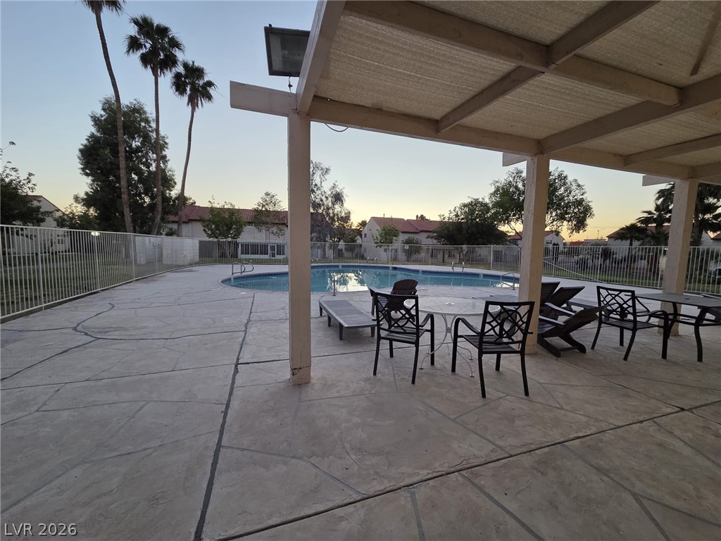 3317 Racquet Street Las Vegas, NV 89121 - Photo 18 of 23 This private pool area offers a refreshing escape with ample space for relaxation.