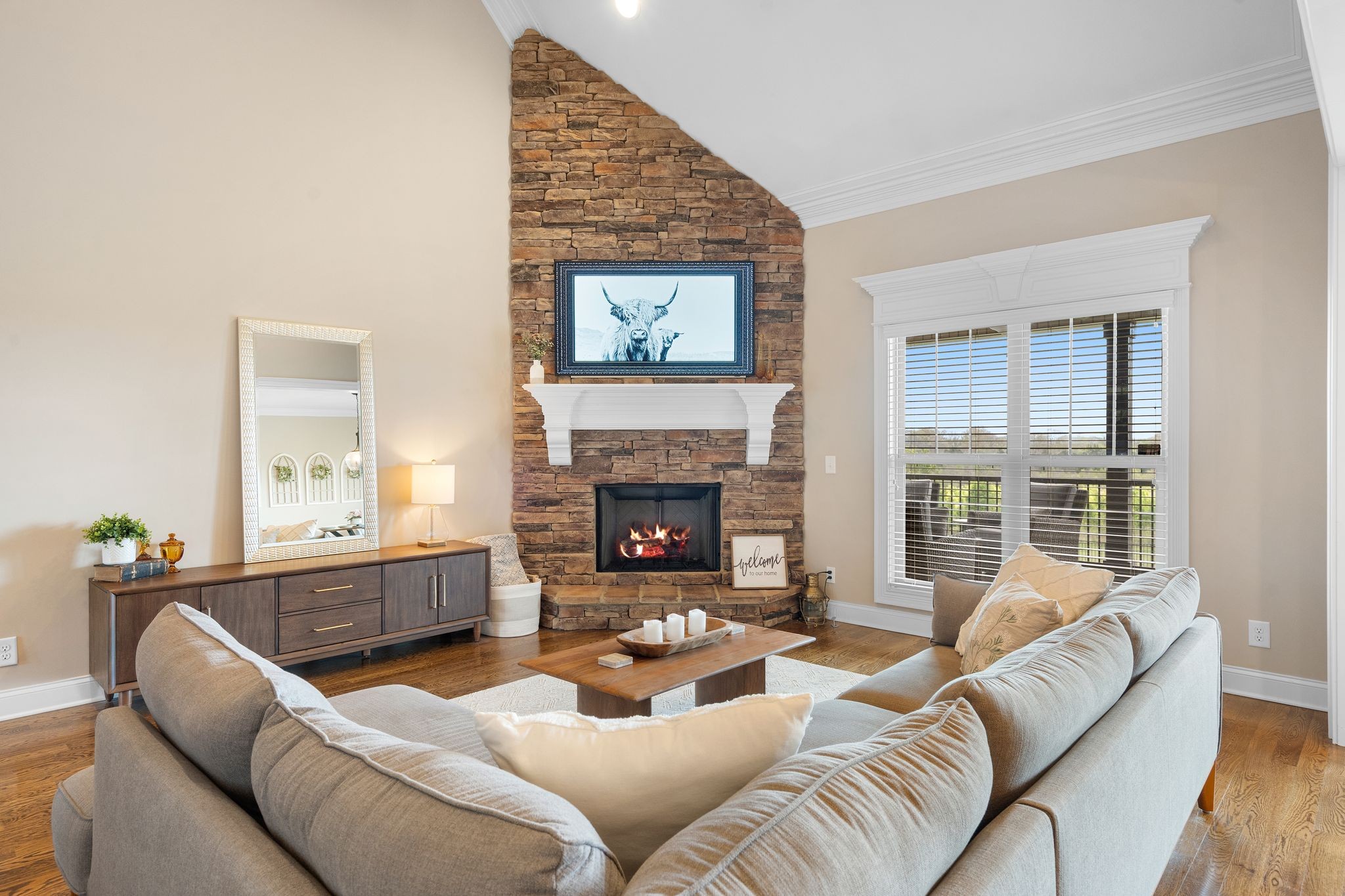 1013 Mires Road Mount Juliet, TN 37122 - Photo 11 of 50 a living room with furniture and a fireplace