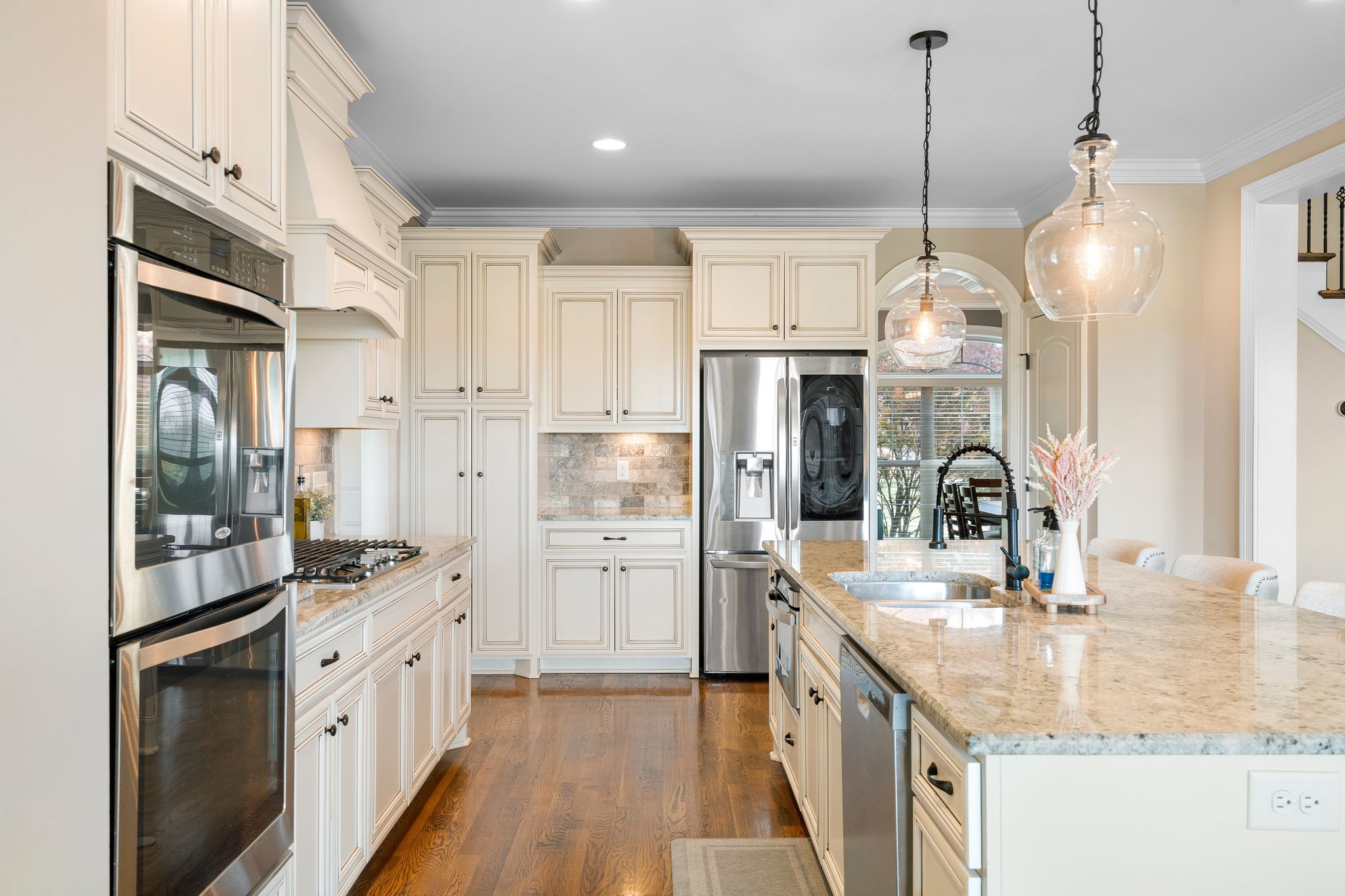 1013 Mires Road Mount Juliet, TN 37122 - Photo 16 of 50 a kitchen with stainless steel appliances granite countertop a sink refrigerator and cabinets
