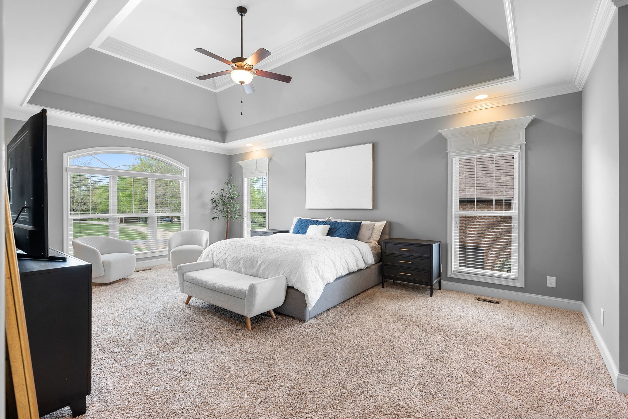 1013 Mires Road Mount Juliet, TN 37122 - Photo 19 of 50 a spacious bedroom with a bed and a large window