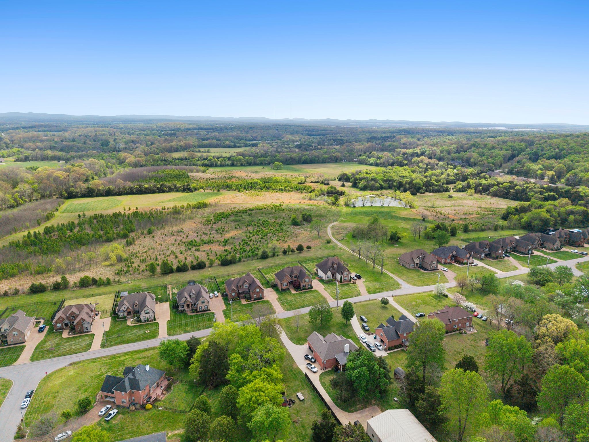 1013 Mires Road Mount Juliet, TN 37122 - Photo 46 of 50 an aerial view of residential houses with outdoor space