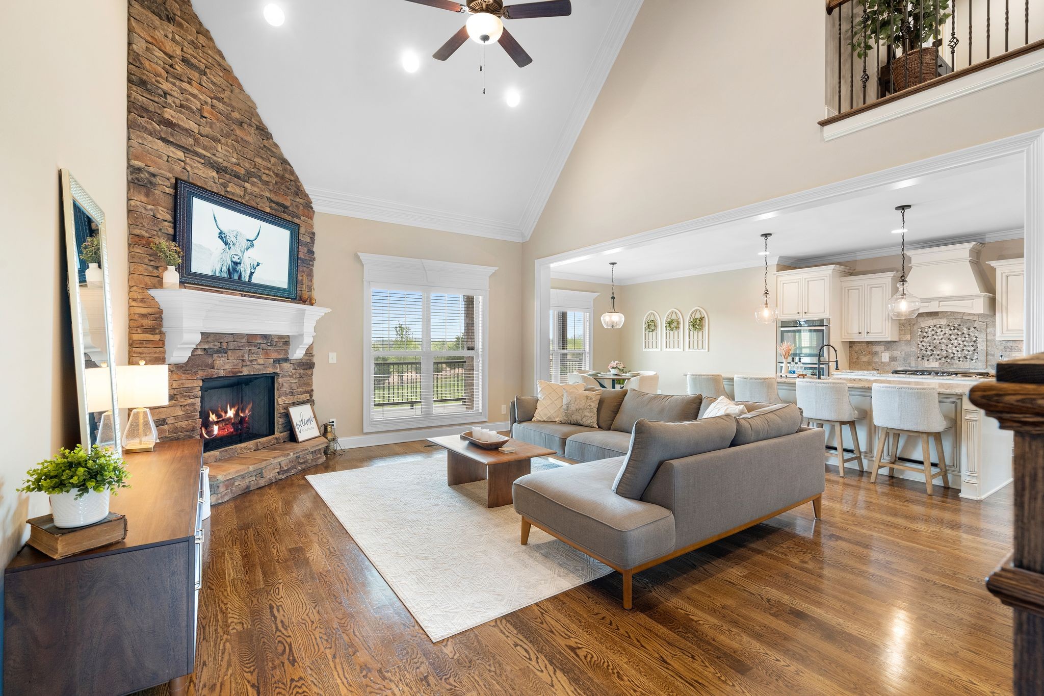 1013 Mires Road Mount Juliet, TN 37122 - Photo 9 of 50 a living room with furniture and a fireplace