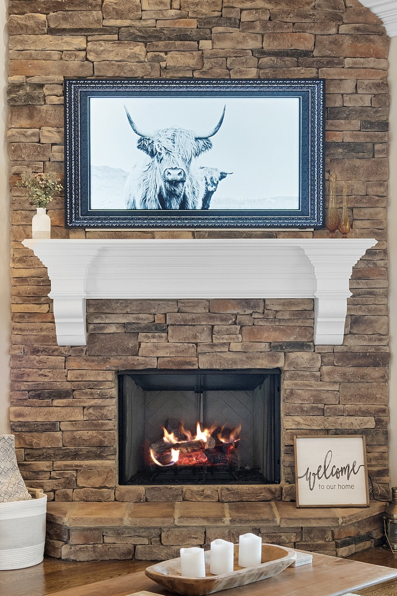 1013 Mires Road Mount Juliet, TN 37122 - Photo 10 of 50 a fireplace with a clock on wall