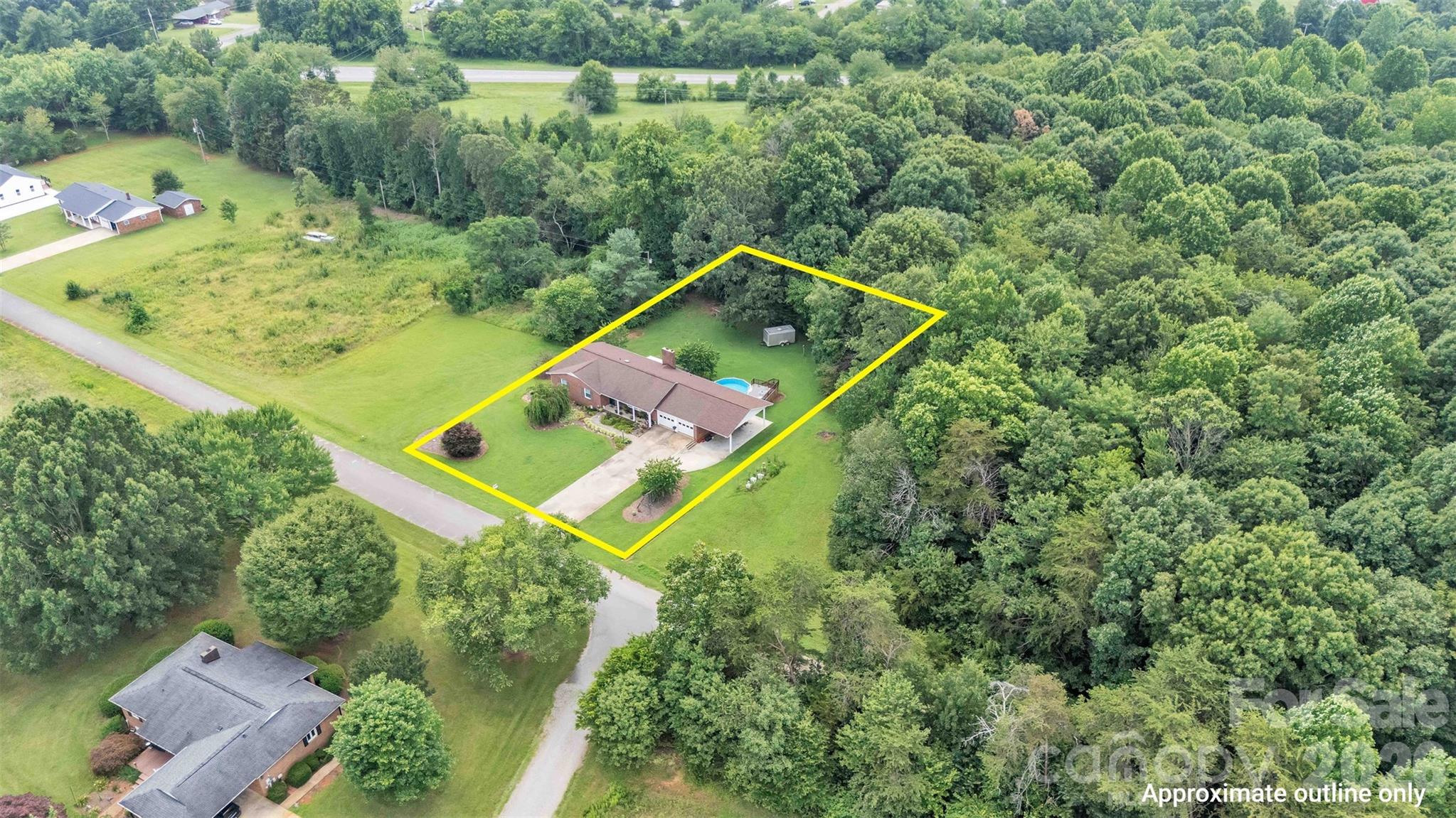 137 Proust Road Statesville, NC 28625 - Photo 41 of 47 an aerial view of a residential houses with outdoor space and street view
