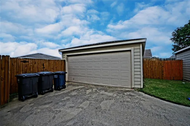 a backyard of a house
