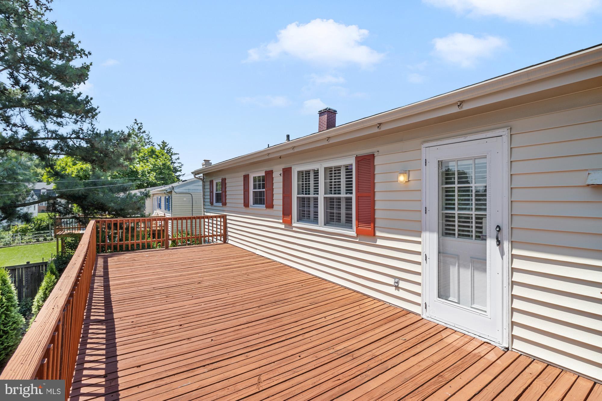 1429 Adamsview Road Baltimore, MD 21228 - Photo 36 of 44 a balcony with wooden floor table and chairs