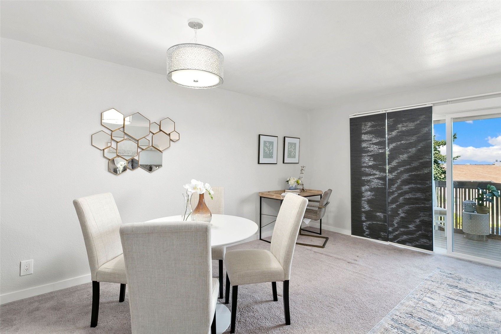 1425 South Puget Drive, Unit 308 Renton, WA 98055 - Photo 7 of 23 a dining room with furniture and window