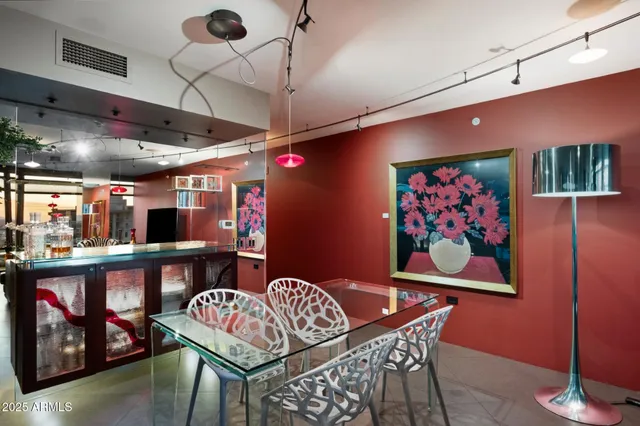 a outdoor space with furniture