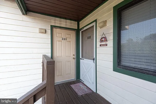 a view of front door