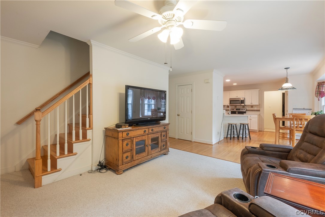 3530 Timberview Road Powhatan, VA 23139 - Photo 17 of 50 a living room with furniture and a flat screen tv