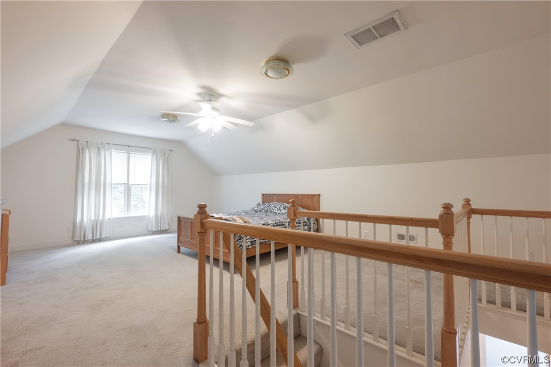 3530 Timberview Road Powhatan, VA 23139 - Photo 18 of 50 a view of staircase with wooden floor and fan