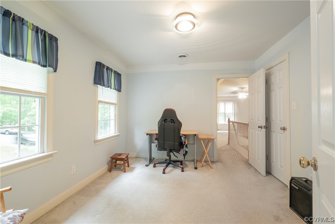 3530 Timberview Road Powhatan, VA 23139 - Photo 20 of 50 a view of a workspace with furniture and a window