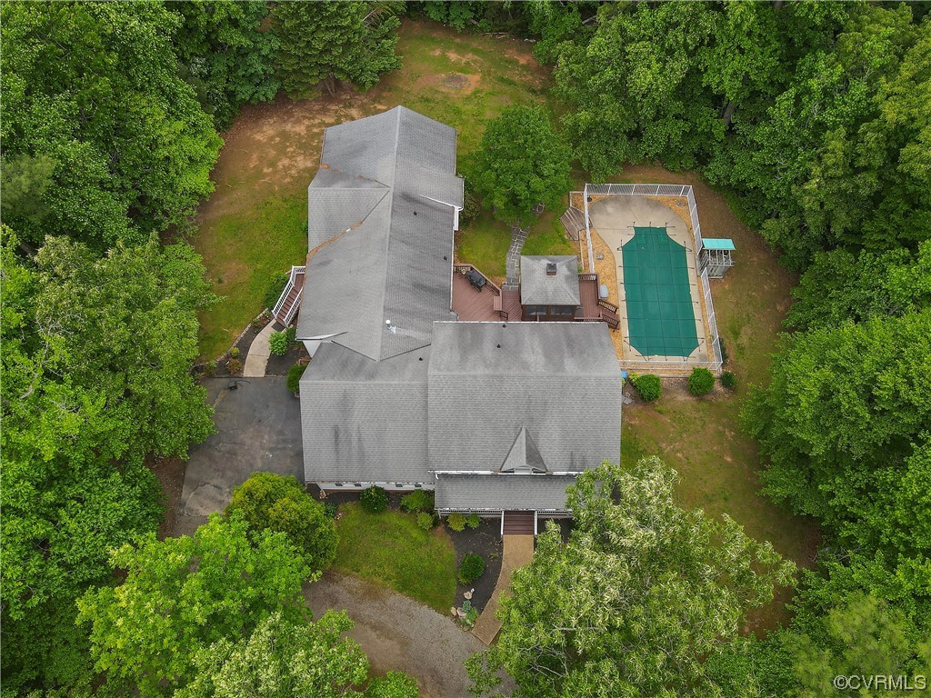 3530 Timberview Road Powhatan, VA 23139 - Photo 48 of 50 an aerial view of a house with a yard and a large tree