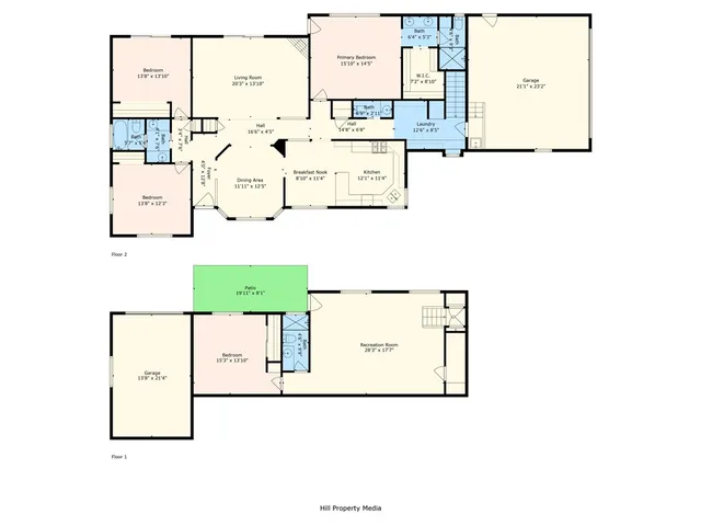 an aerial view of multiple house