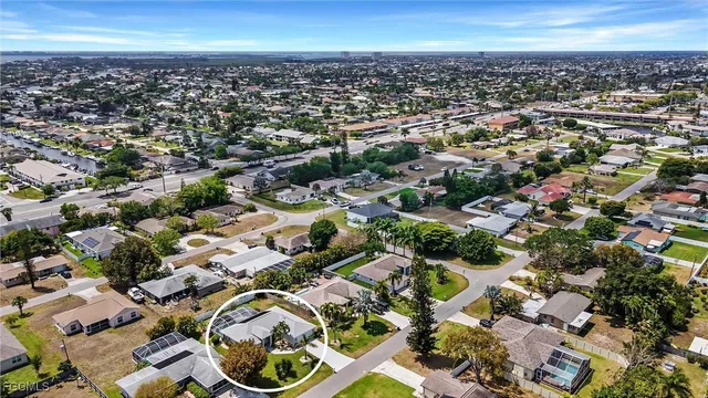 an aerial view of a city