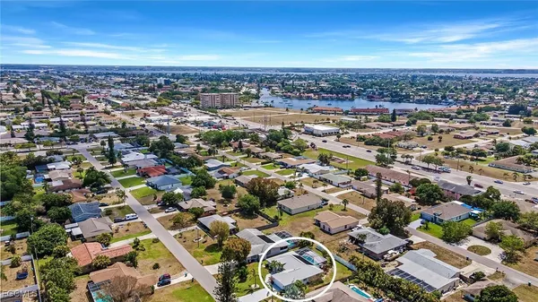 an aerial view of a city