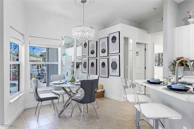 a view of a livingroom and dining room