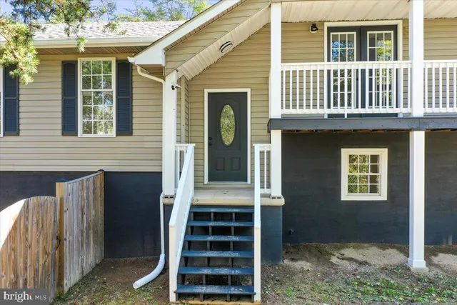 front view of a house with a window