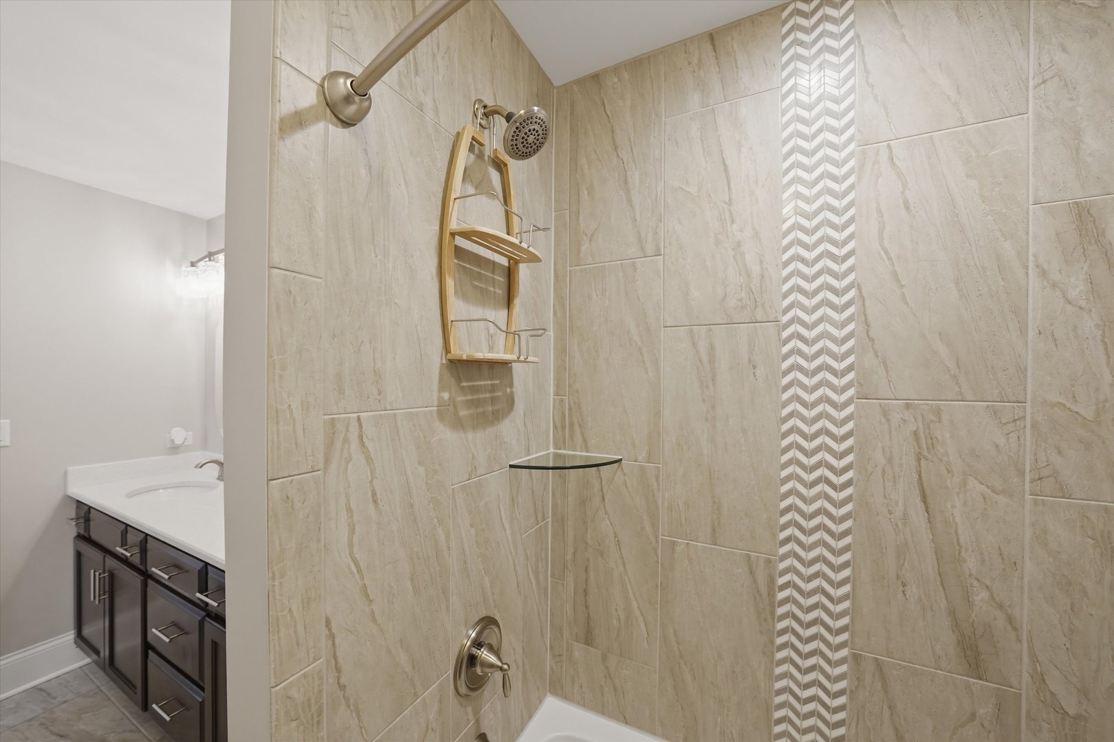 8613 High Stone Way Frankfort, IL 60423 - Photo 30 of 57 a bathroom with a shower and a sink