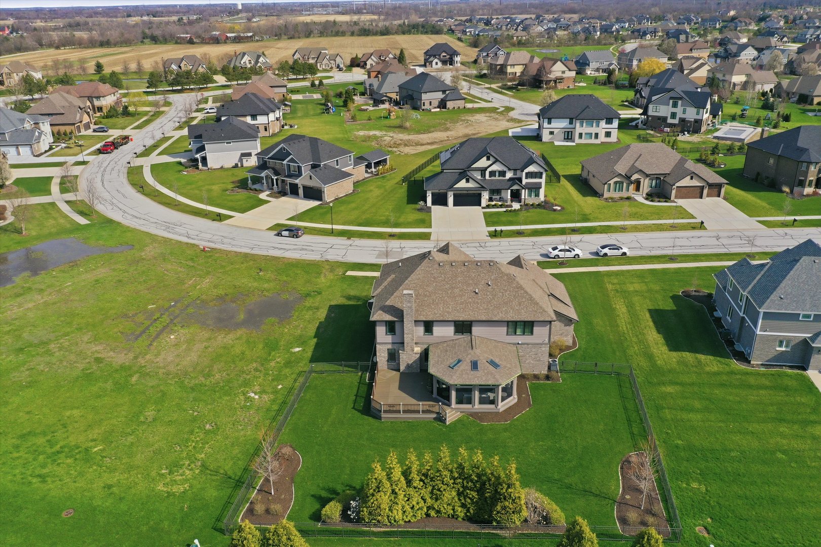 8613 High Stone Way Frankfort, IL 60423 - Photo 52 of 57 an aerial view of a house with outdoor space