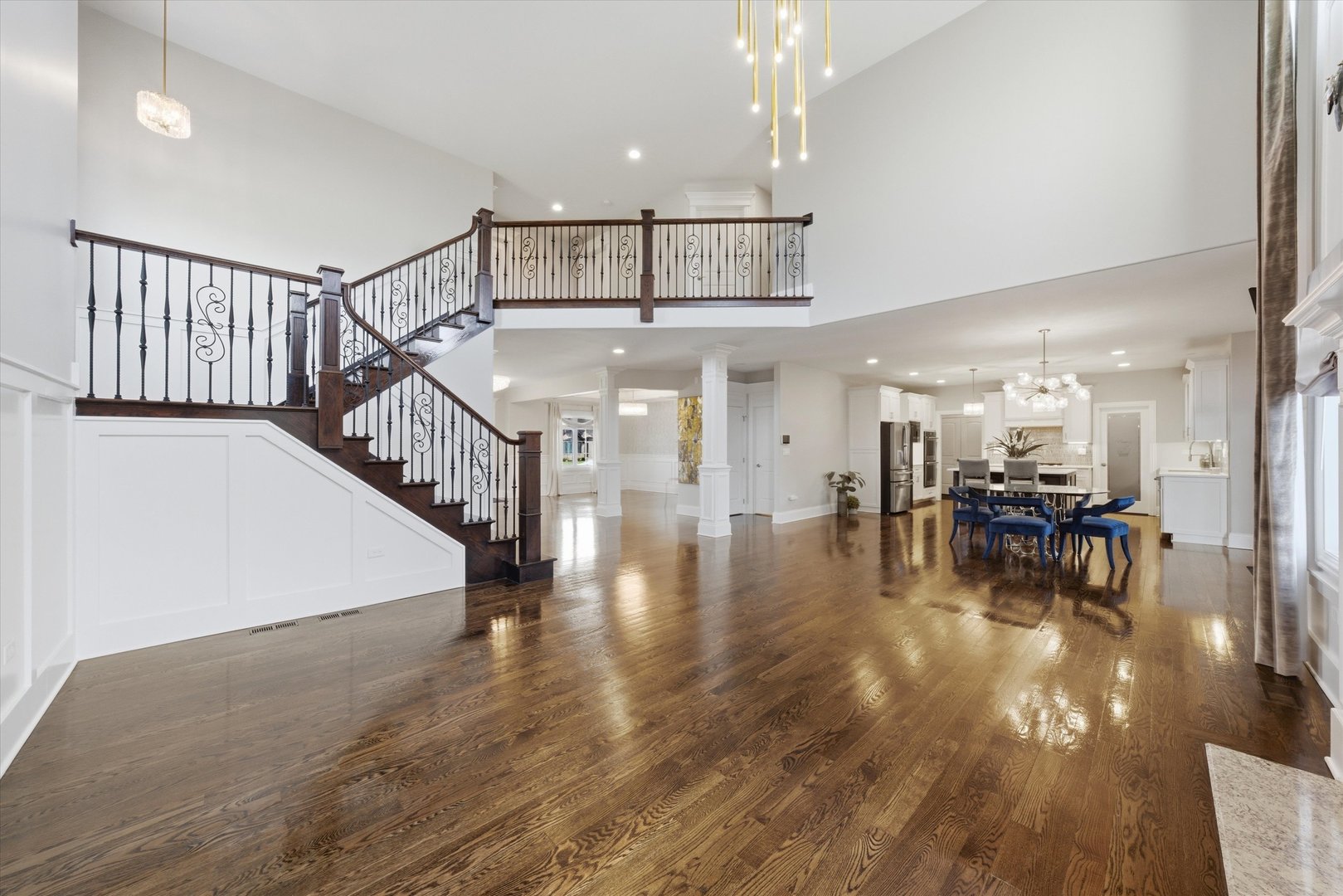 8613 High Stone Way Frankfort, IL 60423 - Photo 10 of 57 a view of entryway and dining room with hardwood floor