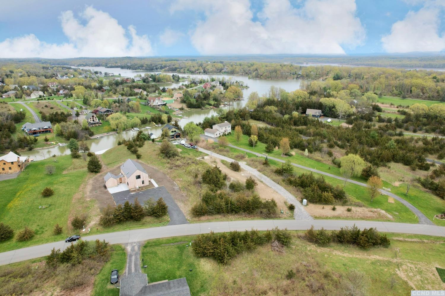 3125 Sleepy Hollow Road Athens, NY 12015 - Photo 6 of 14 an aerial view of residential houses with outdoor space