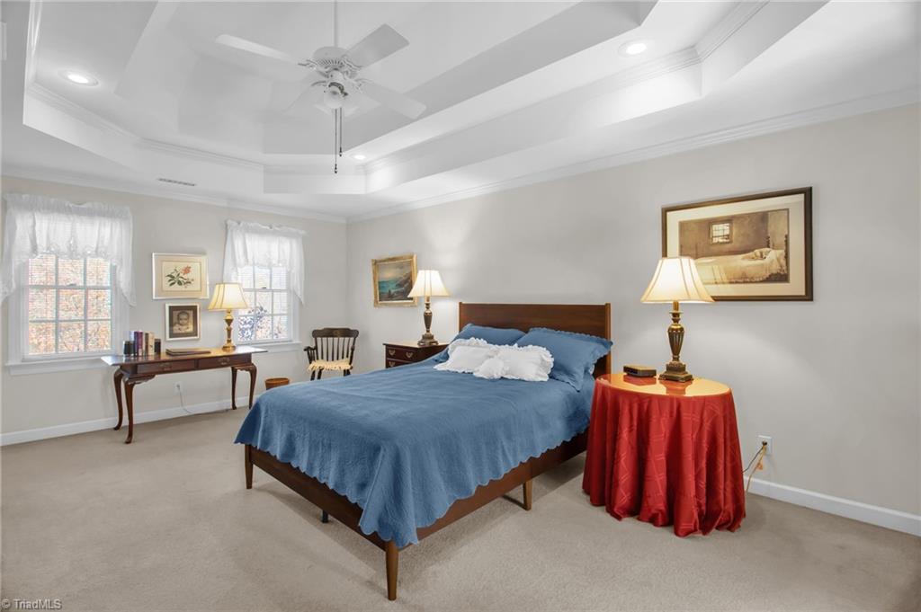 8115 Glengarriff Road Clemmons, NC 27012 - Photo 26 of 47 Huge primary bedroom with double tray celing