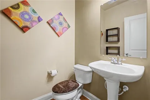 a bedroom with a bed and furniture