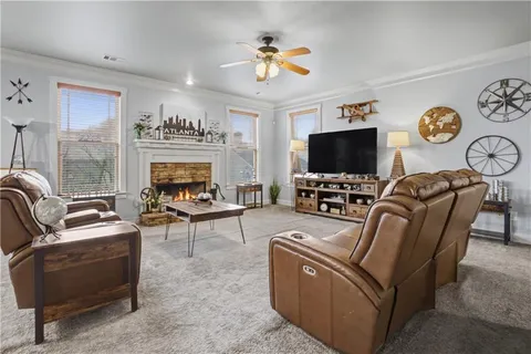 a view of a workspace with furniture