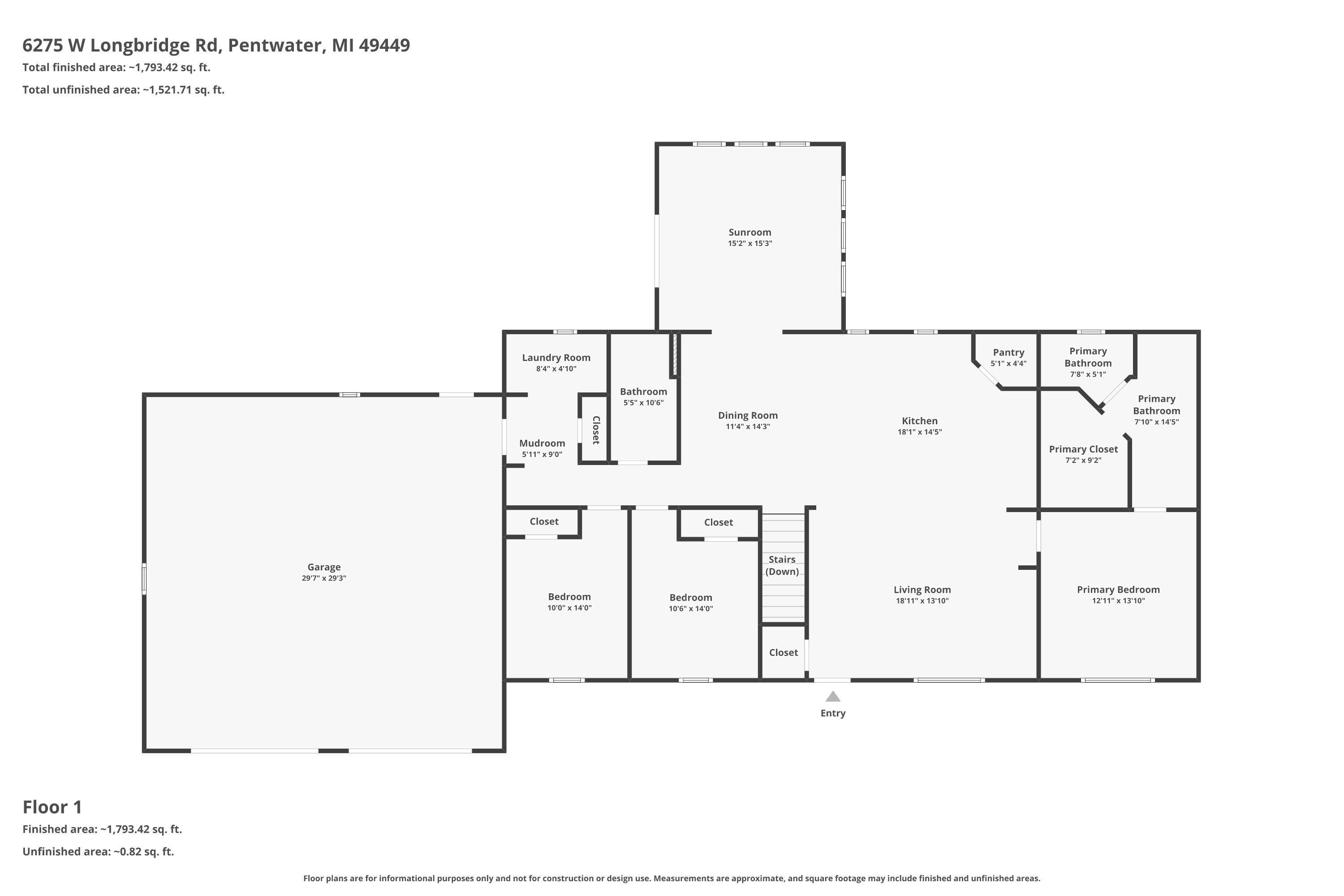 6275 Longbridge Road Pentwater, MI 49449 - Photo 41 of 43 Floor-1