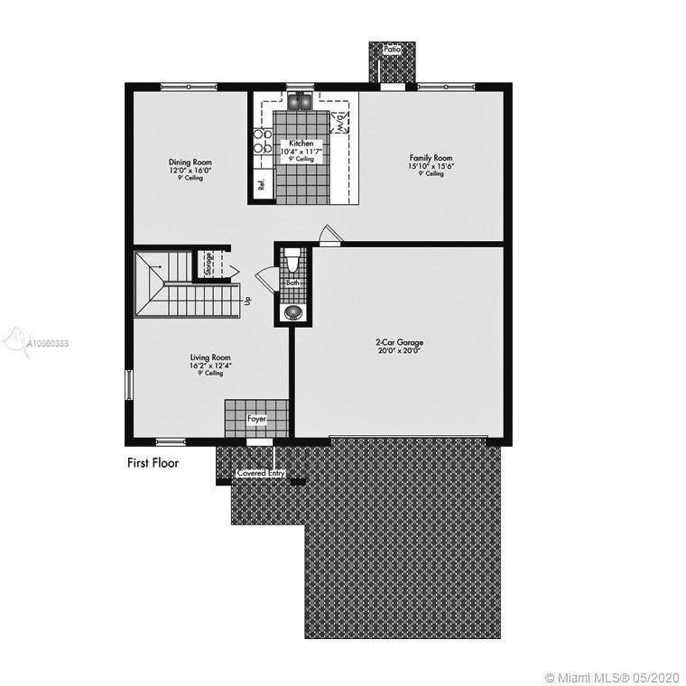 Enclave at Black Point Marina Miami, FL 33190 - Photo 35 of 35 This model had two orientations, the home's orientation is flipped from that shown on the floor plan.
