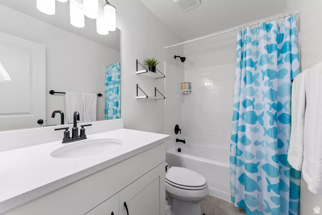 1166 North Riviera Alley Washington, UT 84780 - Photo 15 of 26 Full bath featuring vanity and shower / bath combo
