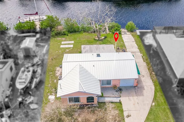 swimming pool view with a outdoor seating space