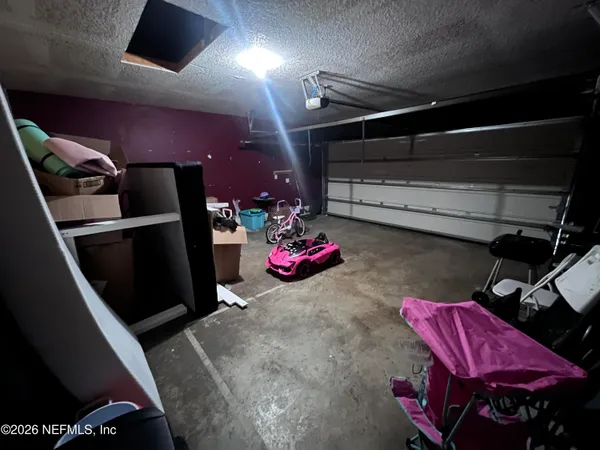 a room with gym equipment