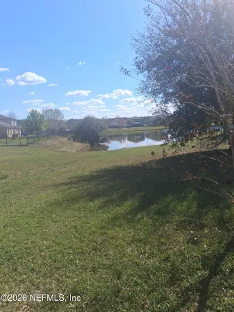 a view of an outdoor space and mountain view