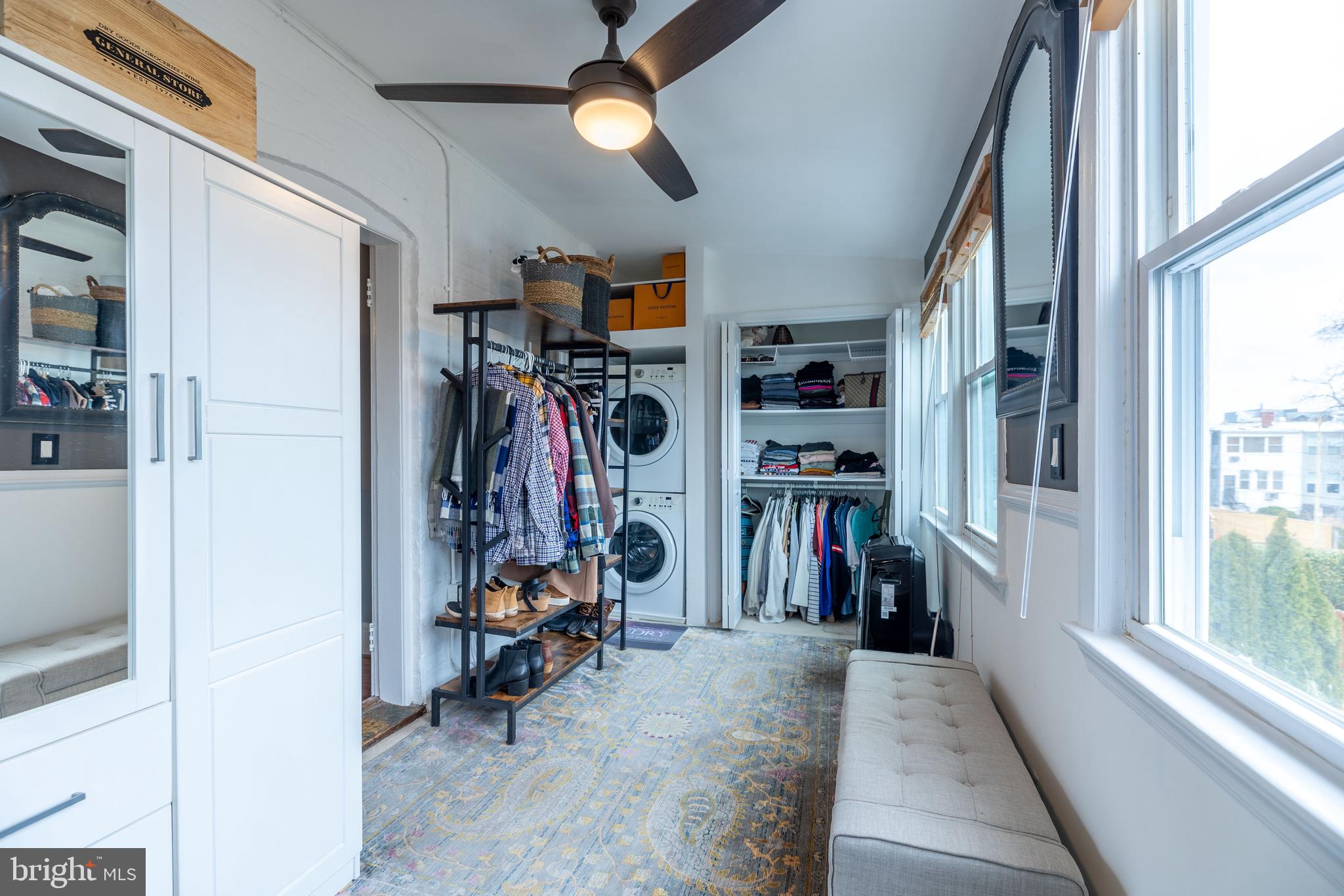 422 17th Street Southeast Washington, DC 20003 - Photo 23 of 59 Walk-in Closet / Dressing Room with Full Size W/D