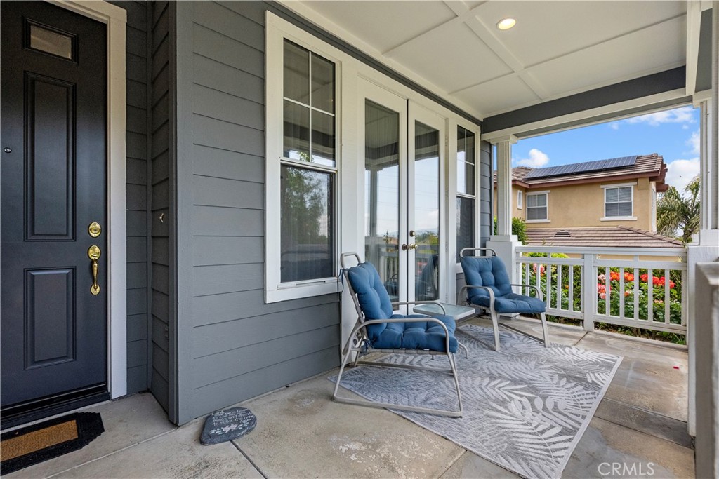28834 Rock Canyon Drive Saugus, CA 91390 - Photo 8 of 58 a view of patio with a table and chairs and potted plants