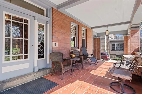 a outdoor space with furniture