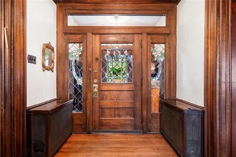 a view of an entryway door