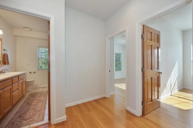 a view of empty room with a window