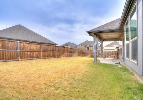 a view of an outdoor space and swimming pool